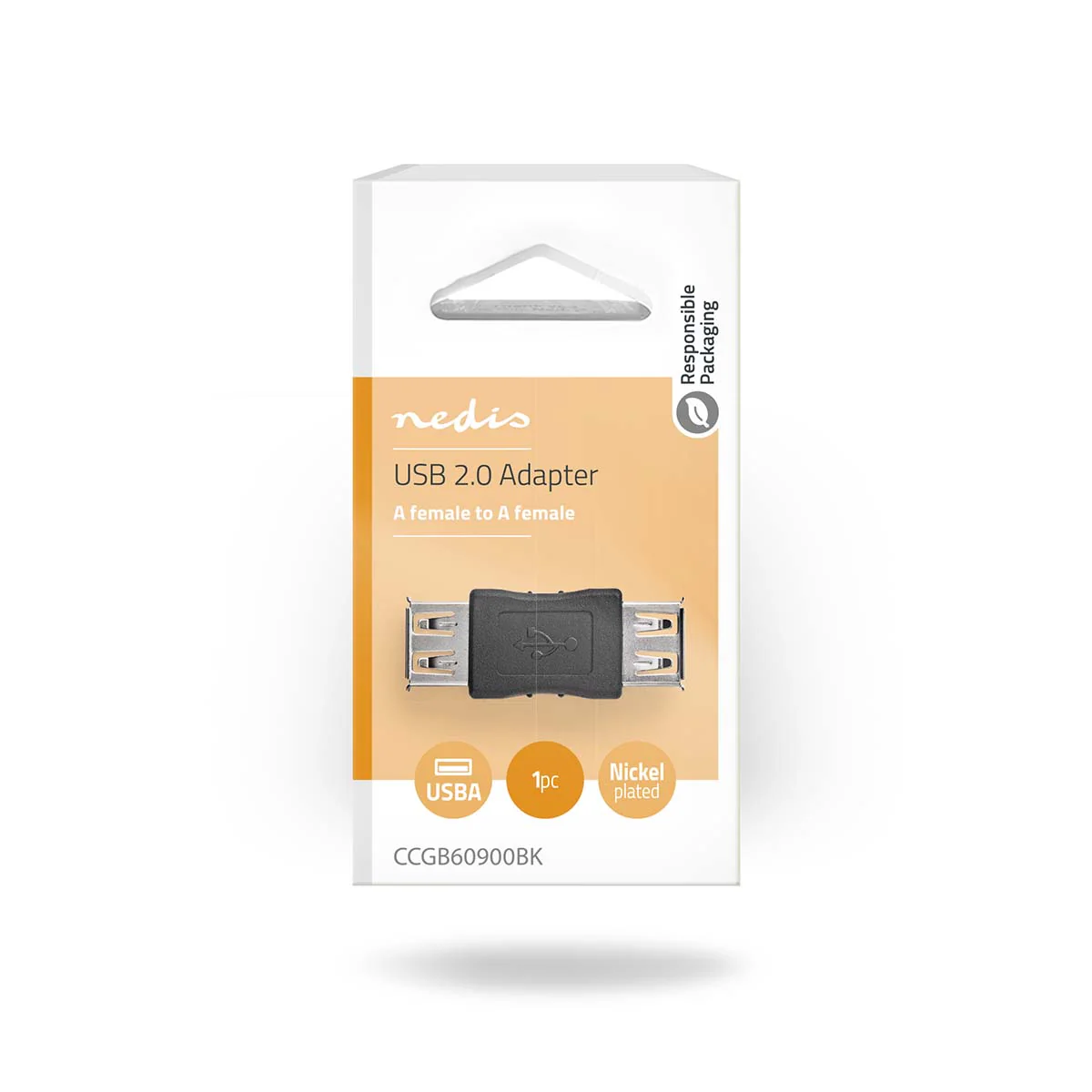 USB-A Adapter USB 2.0 - USB-A Female - USB-A Female - Image 3