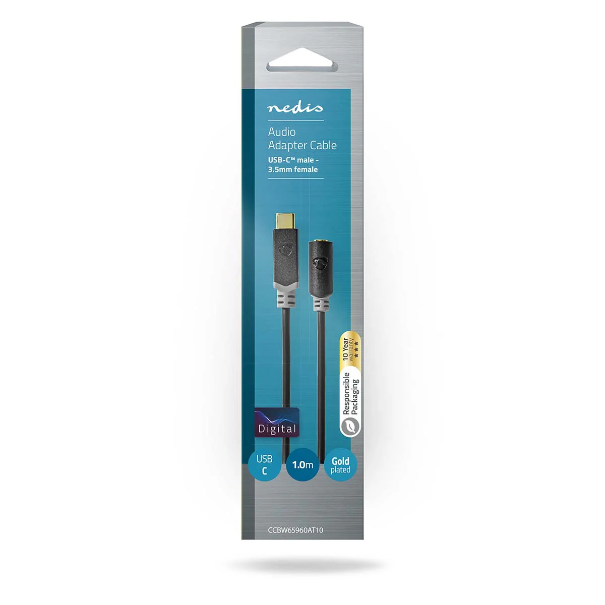 USB-C™ Adapter USB 2.0 - USB-C™ Male - 3,5 mm Female - Image 3