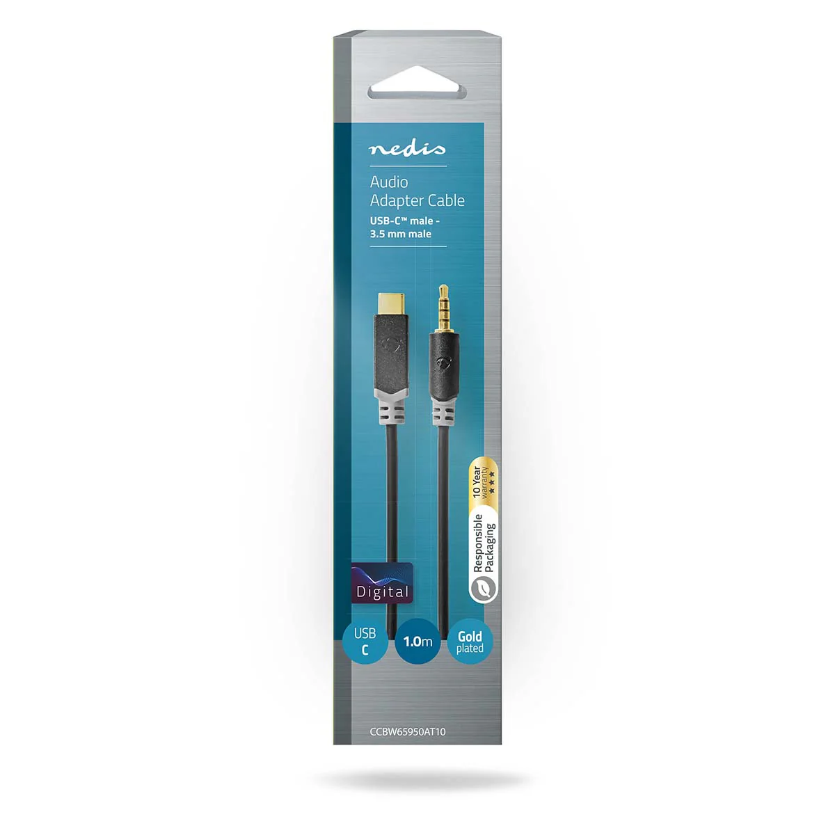 USB-C™ Adapter USB 2.0 - USB-C™ Male - 3,5 mm Male - Image 3