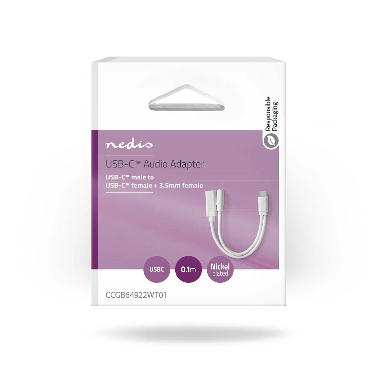 USB-C™ Adapter USB 2.0 - USB-C™ Male - USB-C™ Female / 3,5 mm Female - Image 4