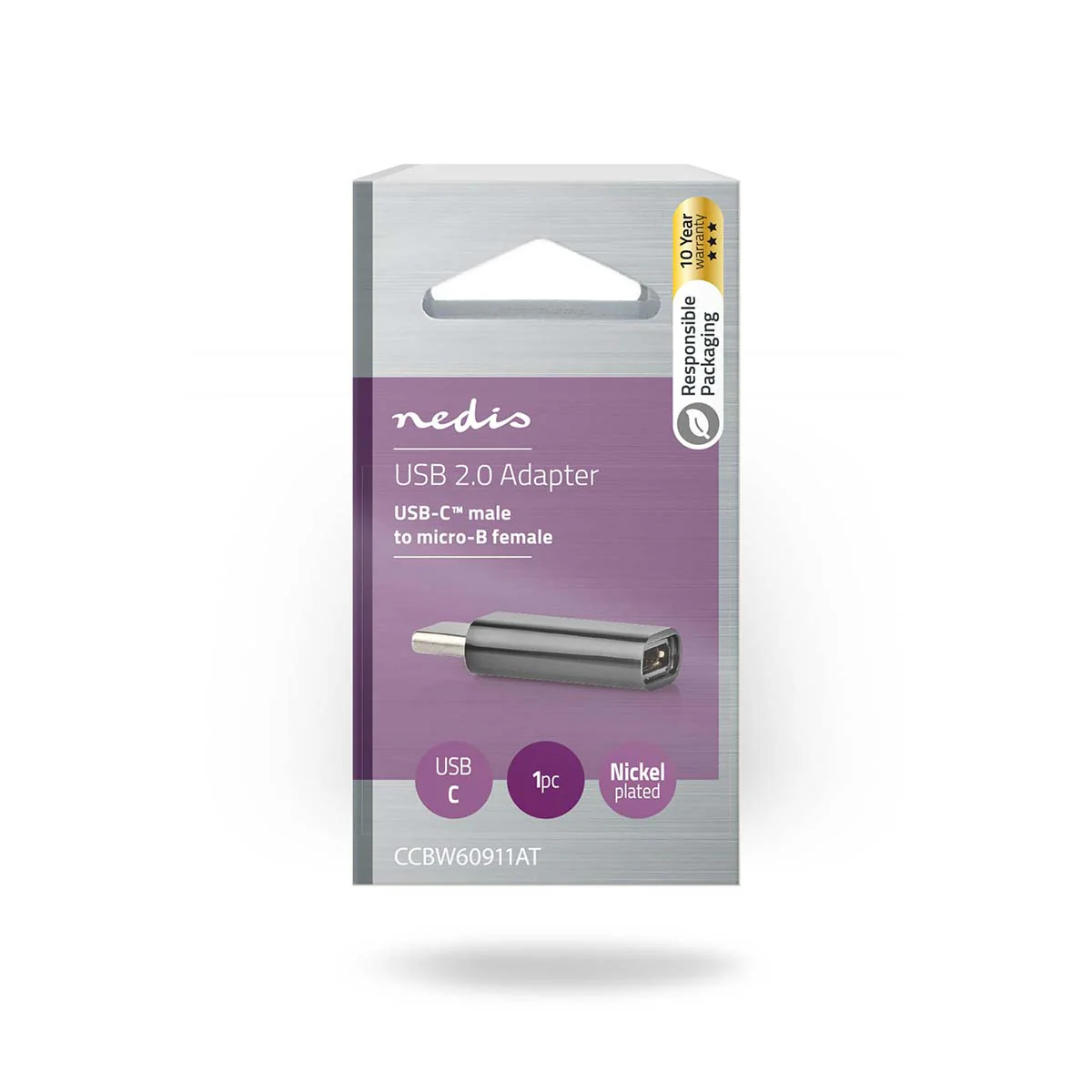USB-C™ Adapter USB 2.0 - USB-C™ Male - USB Micro-B Female - Image 7