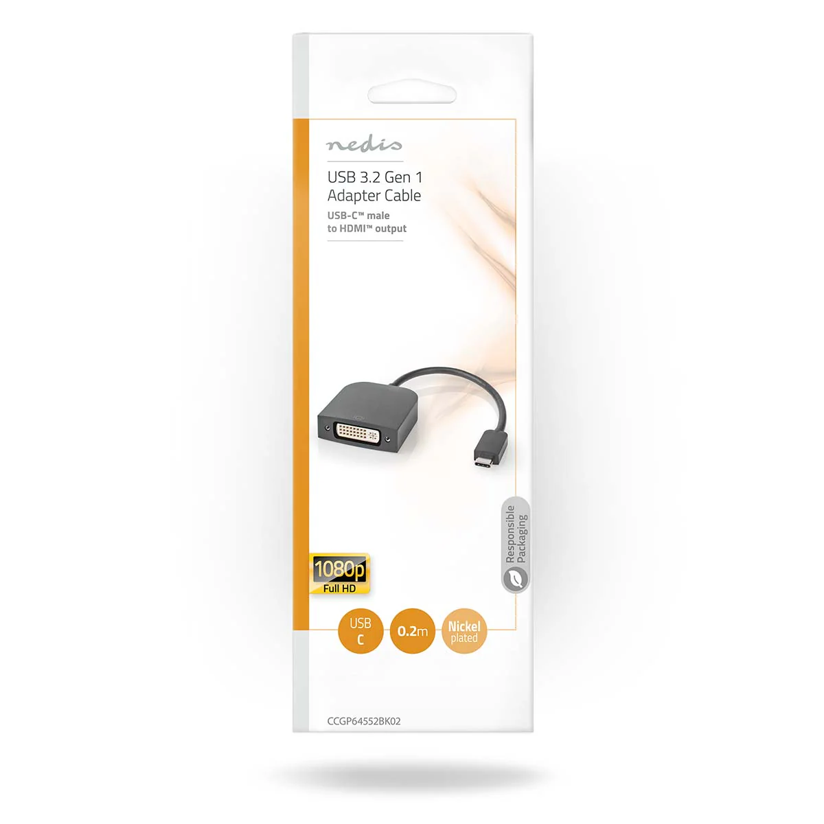 USB-C™ Adapter USB 3.2 Gen 1 - USB-C™ Male - DVI-D 24+1-Pins Female - Image 4