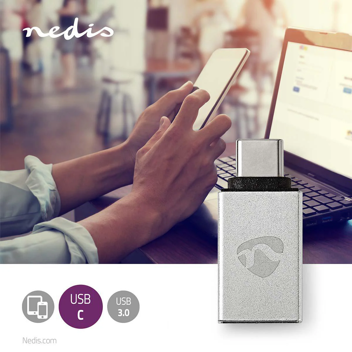 USB-C™ Adapter USB 3.2 Gen 1 - USB-C™ Male - USB-A Female - Image 4