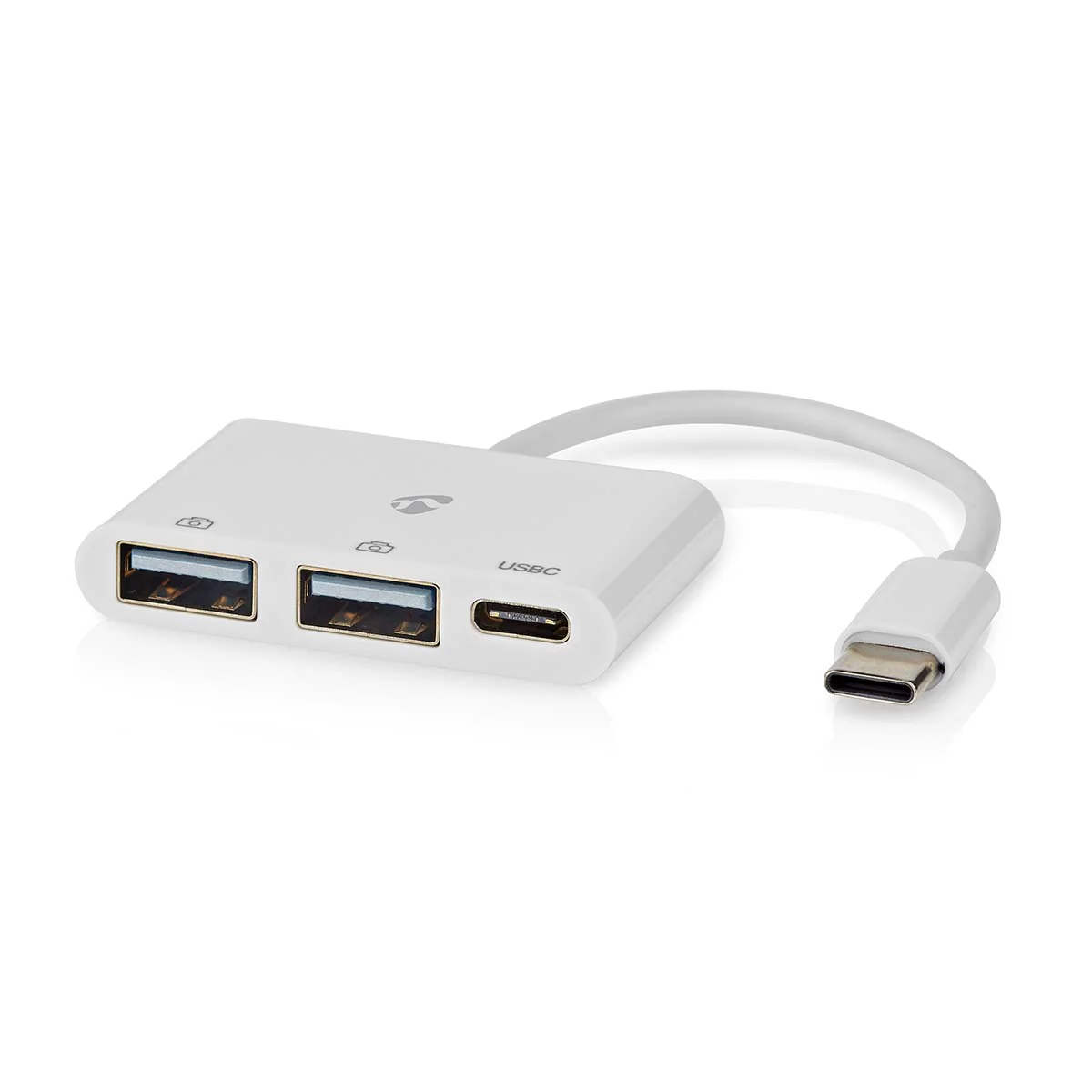 USB-Hub 1x USB-C™ - 1x USB-C™ / 2x USB 2.0 A Female - 3 poort(en)