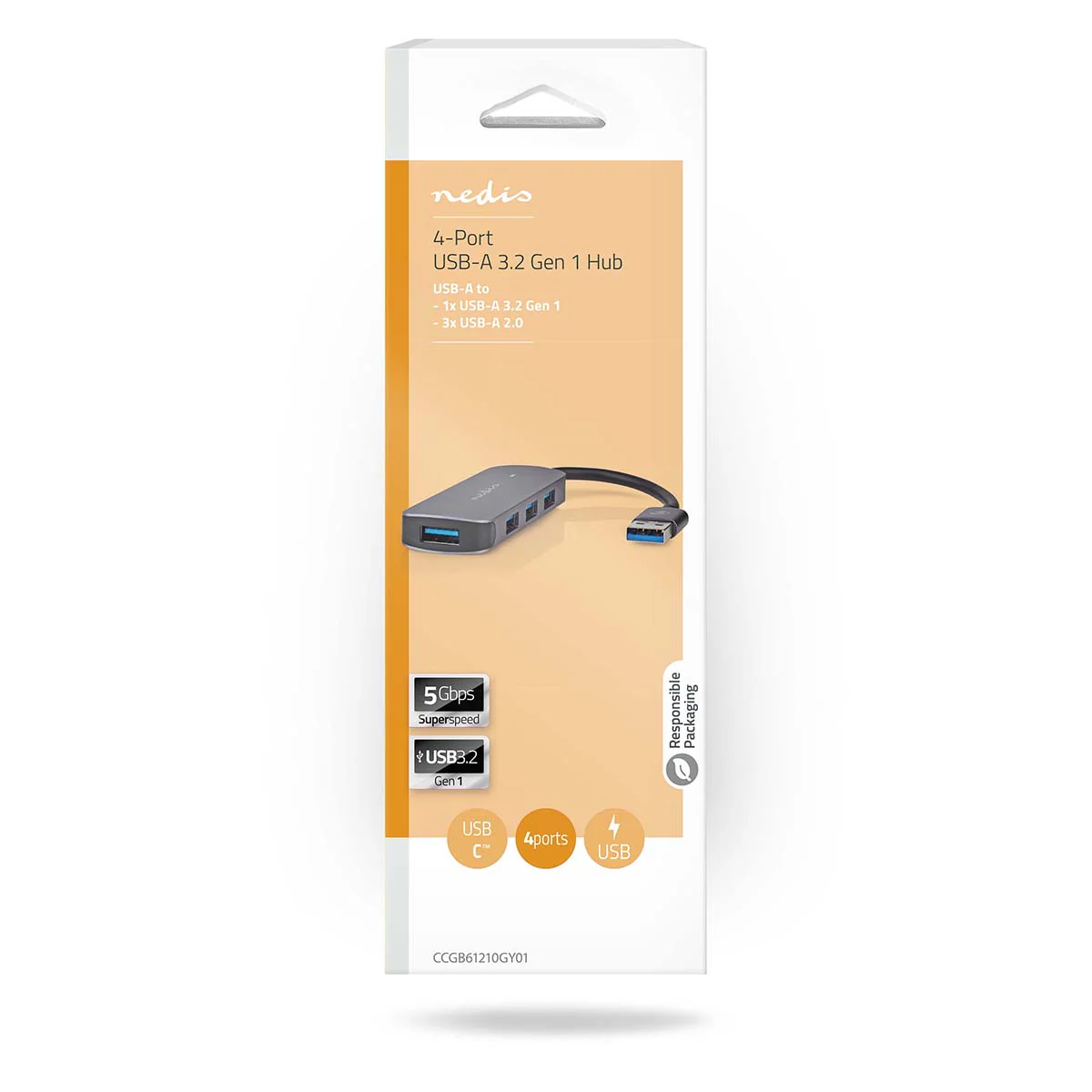 USB-Hub USB-A Male - 4x USB A Female - 4-Poorts poort(en) - Image 8