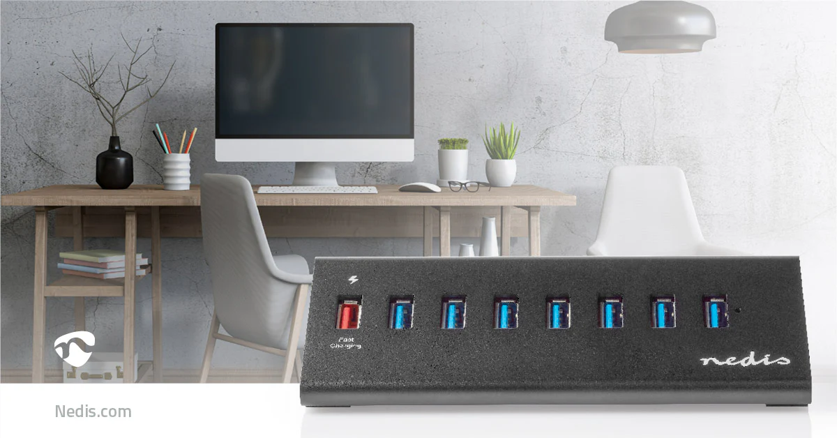 USB-Hub USB Micro-B Female - USB-A Female - QC3.0 / USB 3.2 Gen 1 - Image 11