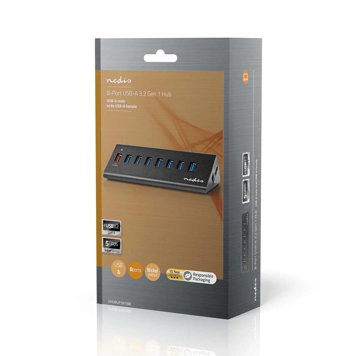 USB-Hub USB Micro-B Female - USB-A Female - QC3.0 / USB 3.2 Gen 1 - Image 8