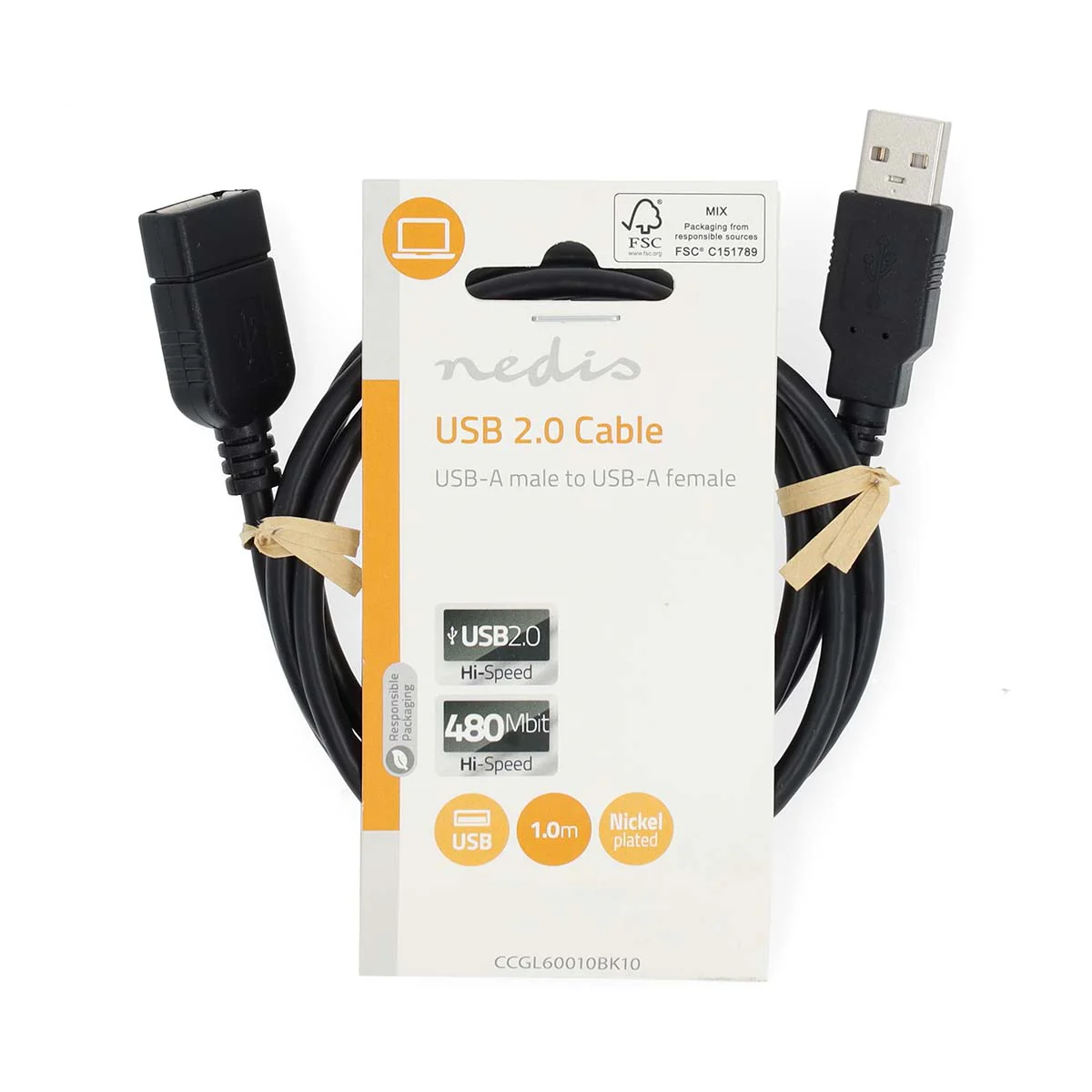 USB-Kabel USB 2.0 - USB-A Male - USB-A Female - Image 3