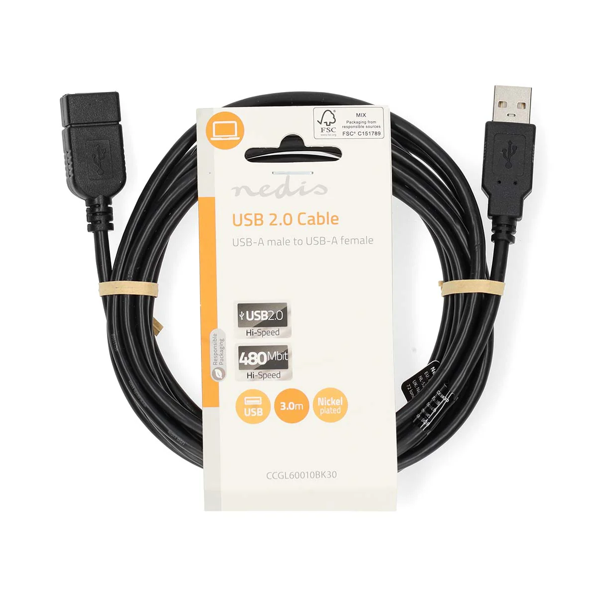 USB-Kabel USB 2.0 - USB-A Male - USB-A Female - Image 5