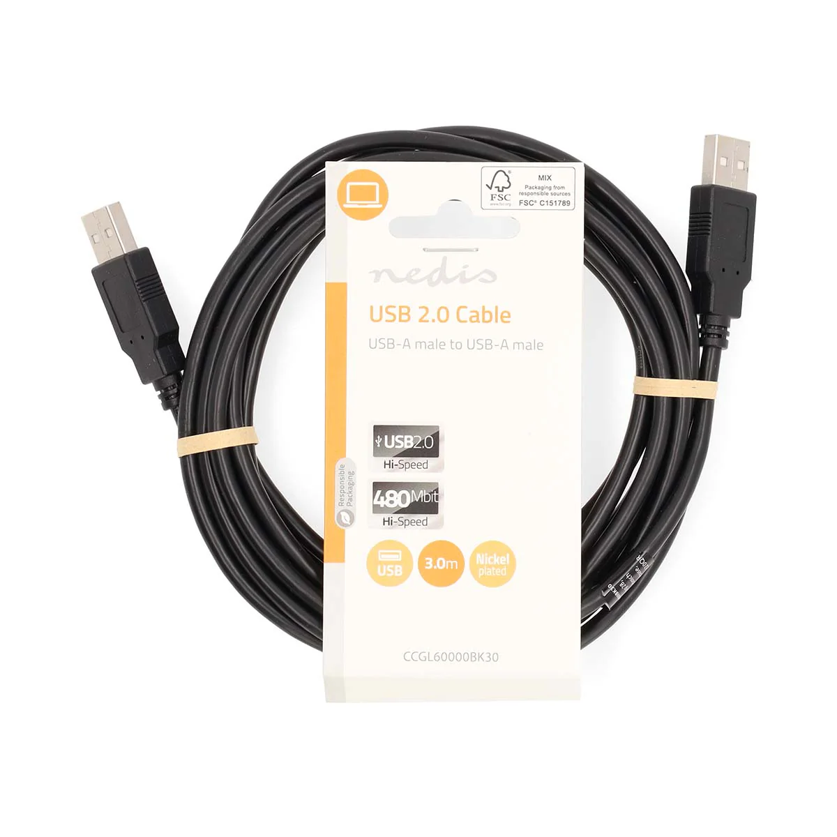 USB-Kabel USB 2.0 - USB-A Male - USB-A Male - Image 5