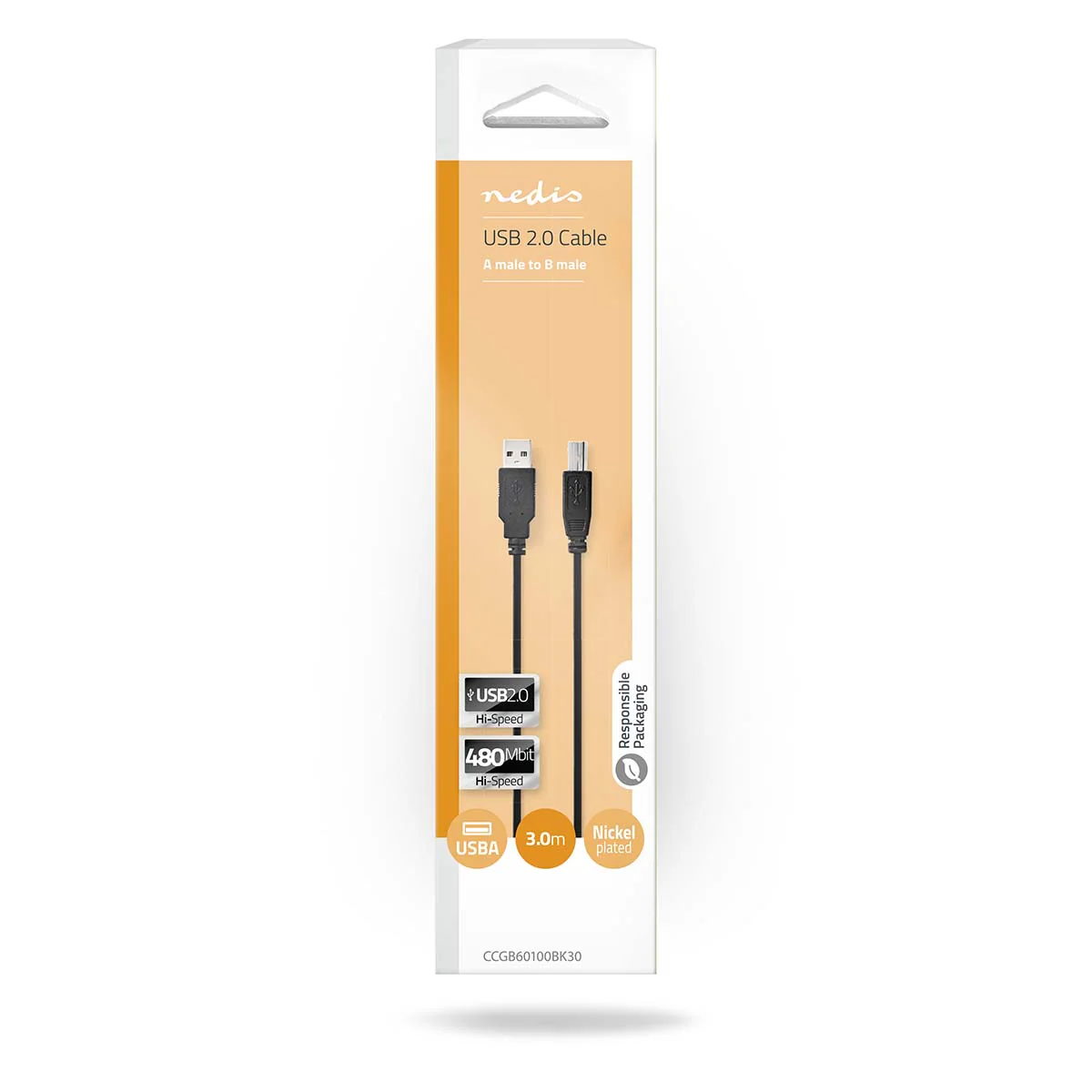 USB-Kabel USB 2.0 - USB-A Male - USB-B Male - Image 5