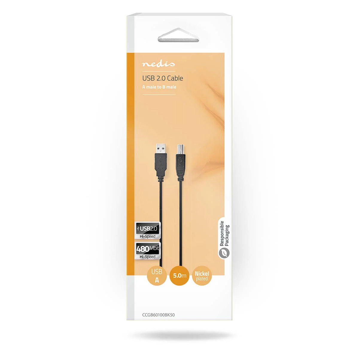 USB-Kabel USB 2.0 - USB-A Male - USB-B Male - Image 6