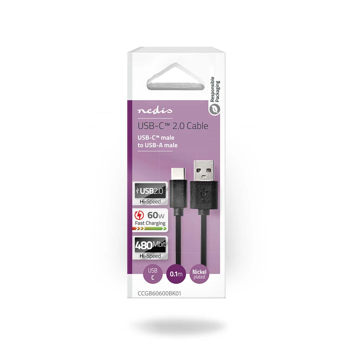 USB-Kabel USB 2.0 - USB-A Male - USB-C™ Male - Image 3