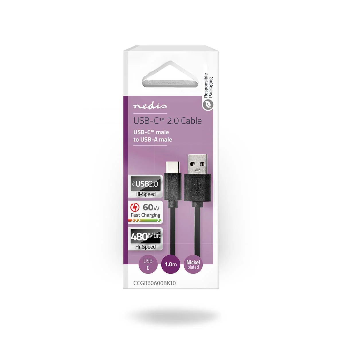 USB-Kabel USB 2.0 - USB-A Male - USB-C™ Male - Image 4