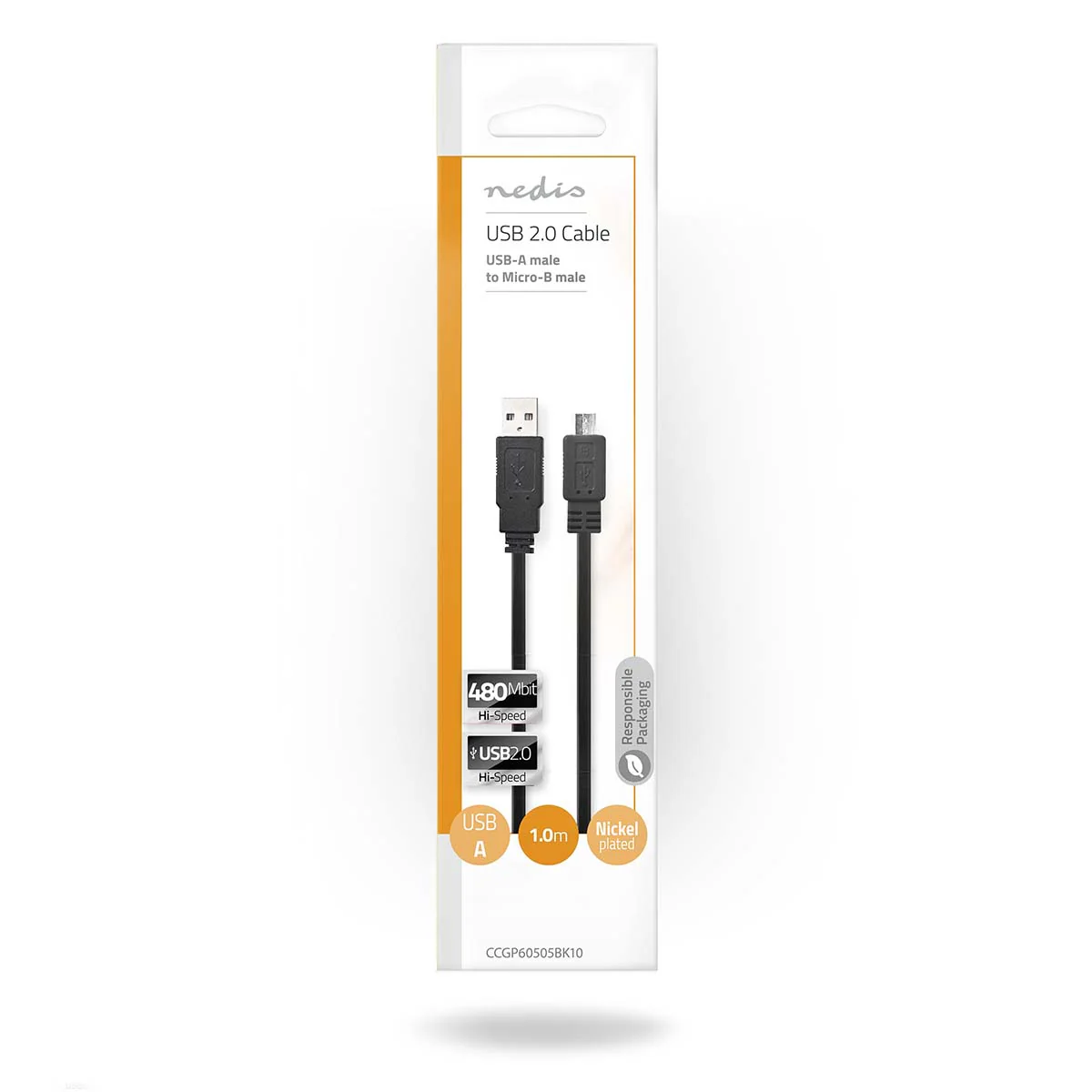 USB-Kabel USB 2.0 - USB-A Male - USB Micro-B Male - Image 3