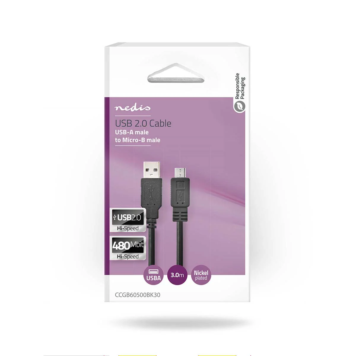 USB-Kabel USB 2.0 - USB-A Male - USB Micro-B Male - Image 5