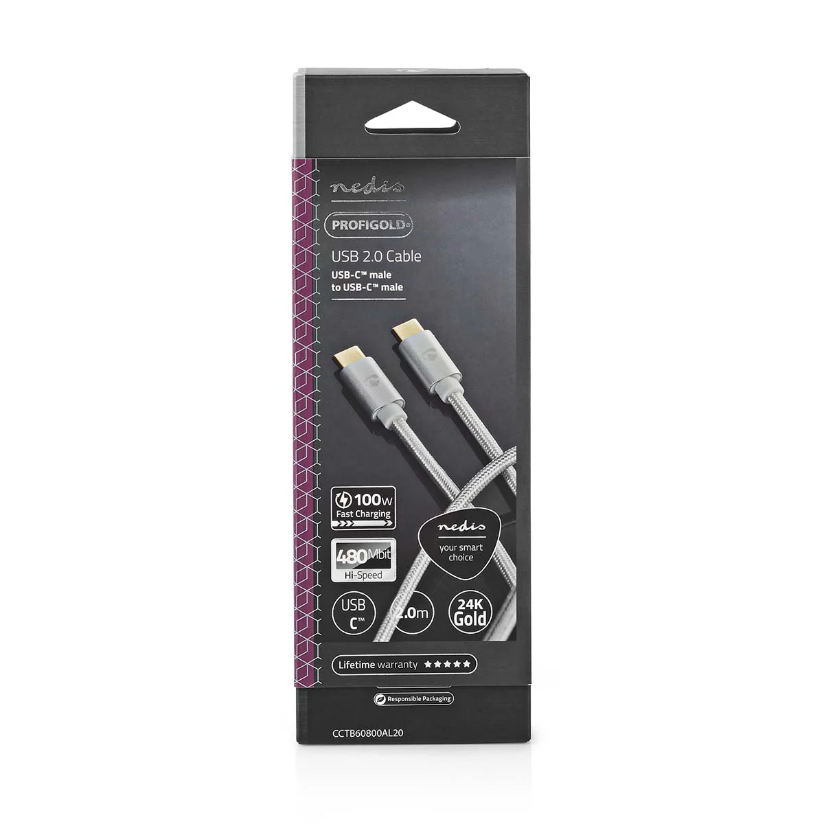 USB-Kabel USB 2.0 - USB-C™ Male - USB-C™ Male - Image 7