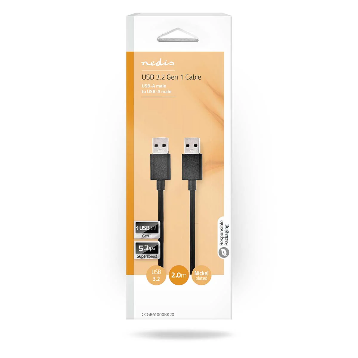 USB-Kabel USB 3.2 Gen 1 - USB-A Male - USB-A Male - Image 3