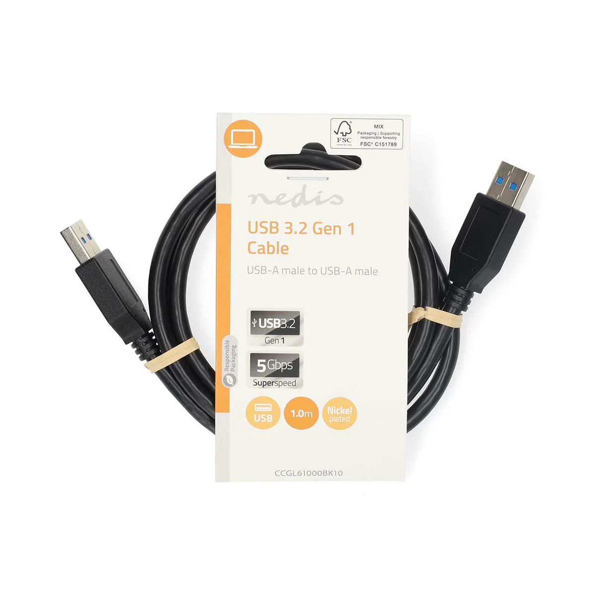 USB-Kabel USB 3.2 Gen 1 - USB-A Male - USB-A Male - Image 3