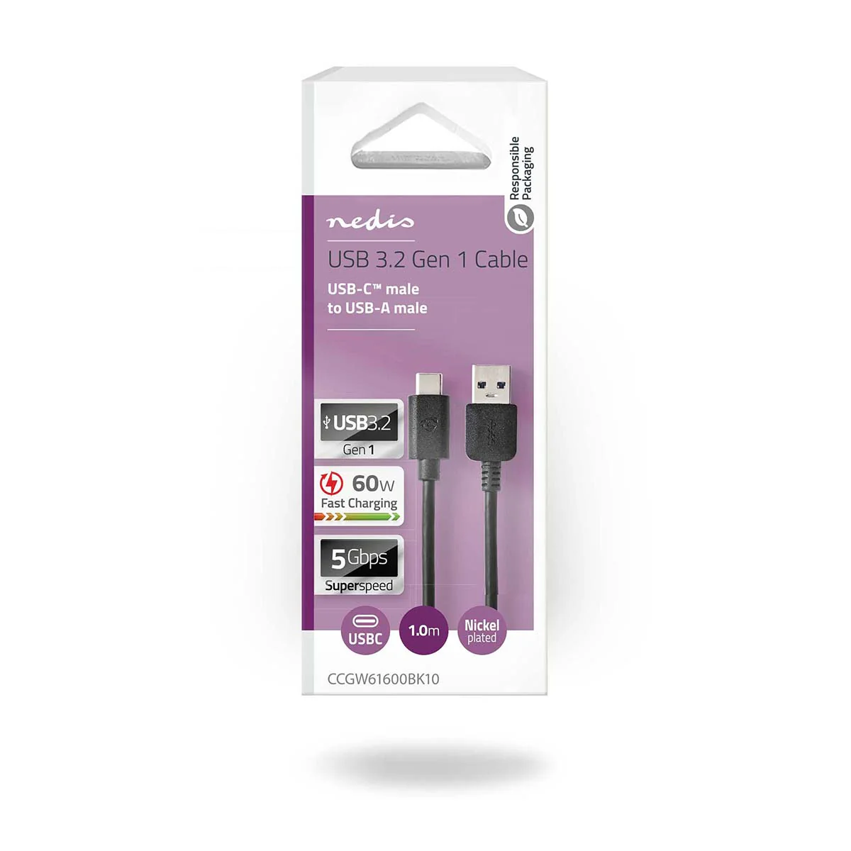 USB-Kabel USB 3.2 Gen 1 - USB-A Male - USB-C™ Male - Image 3