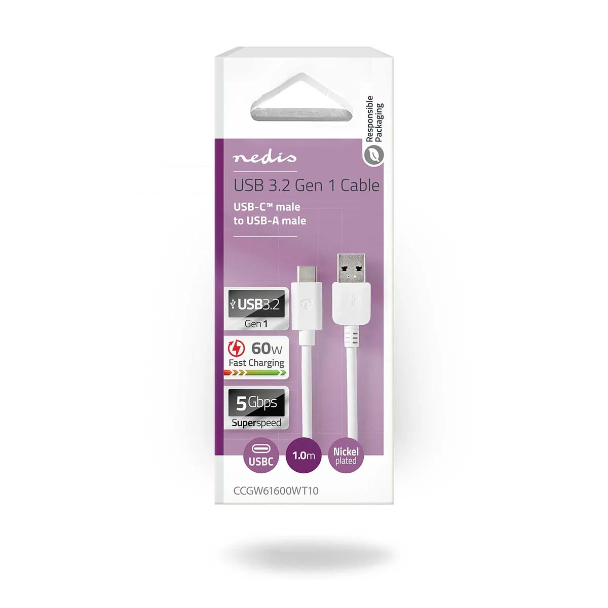 USB-Kabel USB 3.2 Gen 1 - USB-A Male - USB-C™ Male - Image 4