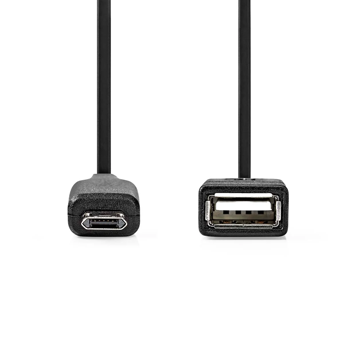 USB Micro-B Adapter USB 2.0 - USB Micro-B Male - USB-A Female - Image 2