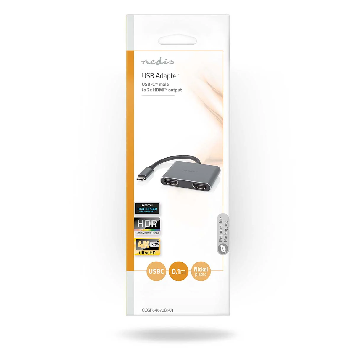 USB Multi-Port Adapter 2-in-1 - USB 3.2 Gen 1 - USB-C™ Male - Image 4
