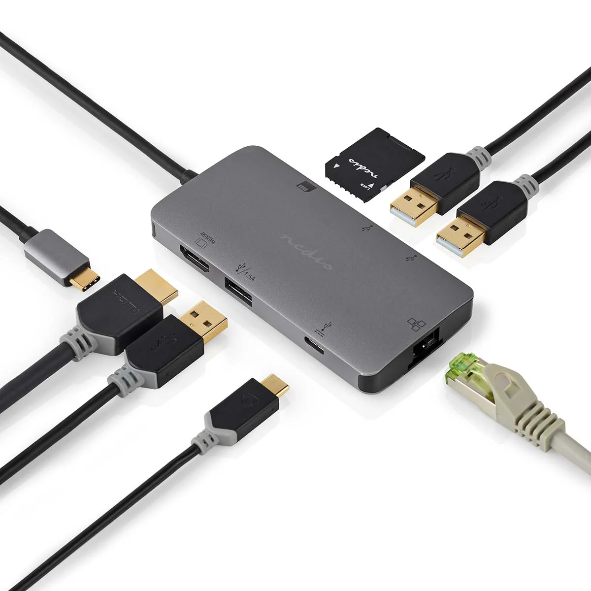 USB Multi-Port Adapter 7-in-1 - USB 3.2 Gen 1 - USB-C™ Male - Image 9