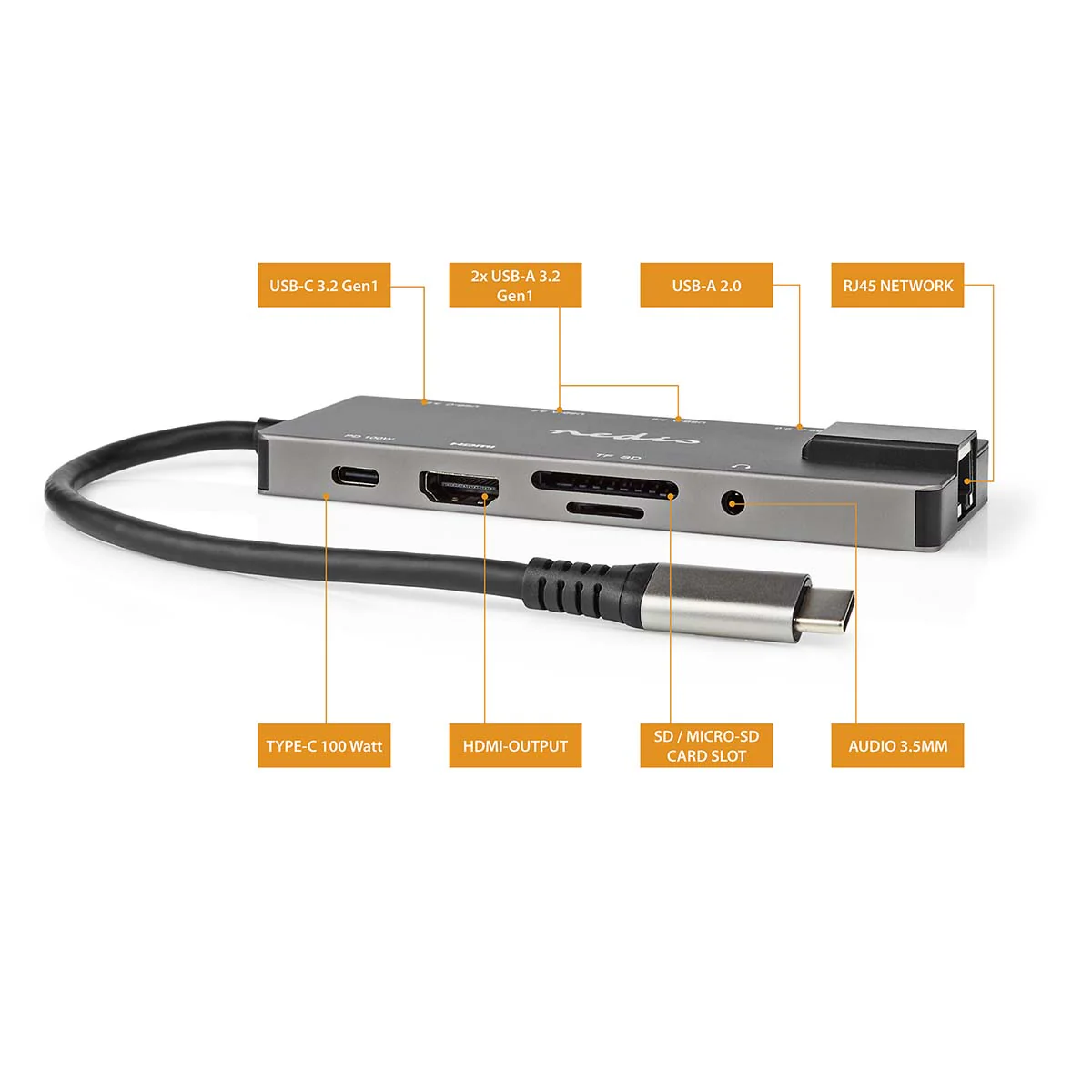 USB Multi-Port Adapter 10-in-1 - USB 3.2 Gen 1 - USB-C™ Male - Image 5