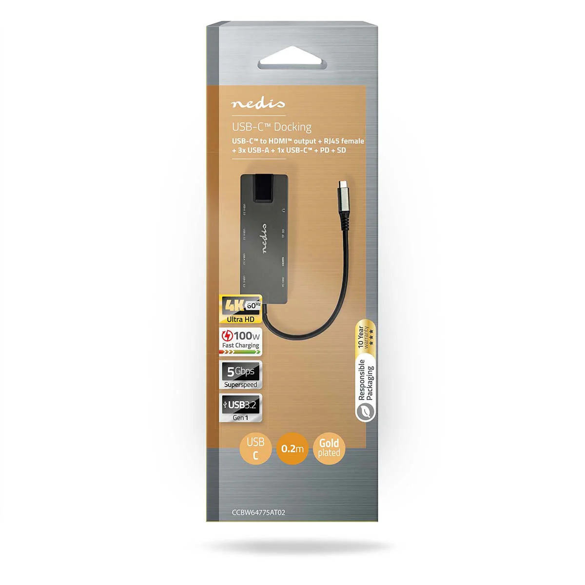 USB Multi-Port Adapter 10-in-1 - USB 3.2 Gen 1 - USB-C™ Male - Image 6