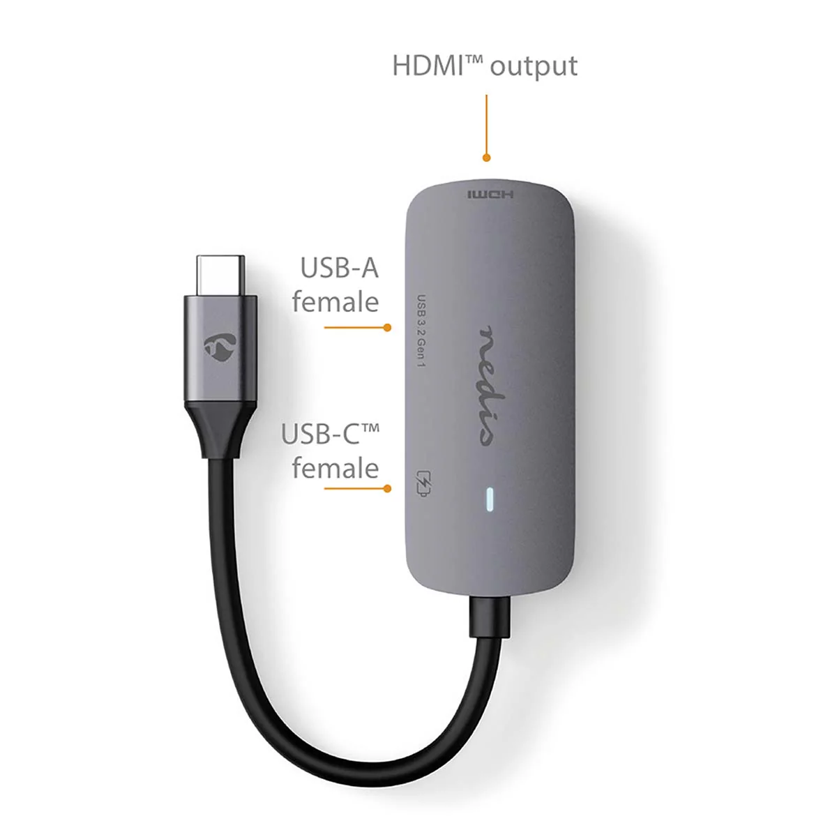 USB Multi-Port Adapter 3-in-1 - USB 3.2 Gen 1 - USB-C™ Male - Image 7