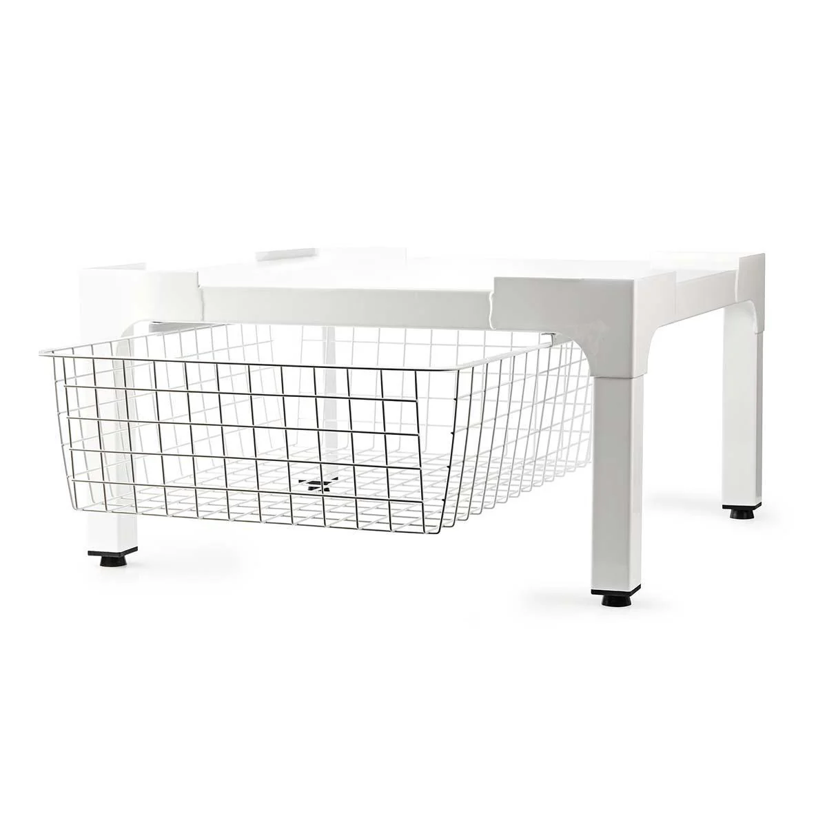 Verhoger voor Wasmachine en Wasdroger Draadmand - 200 kg - Wit - Image 7