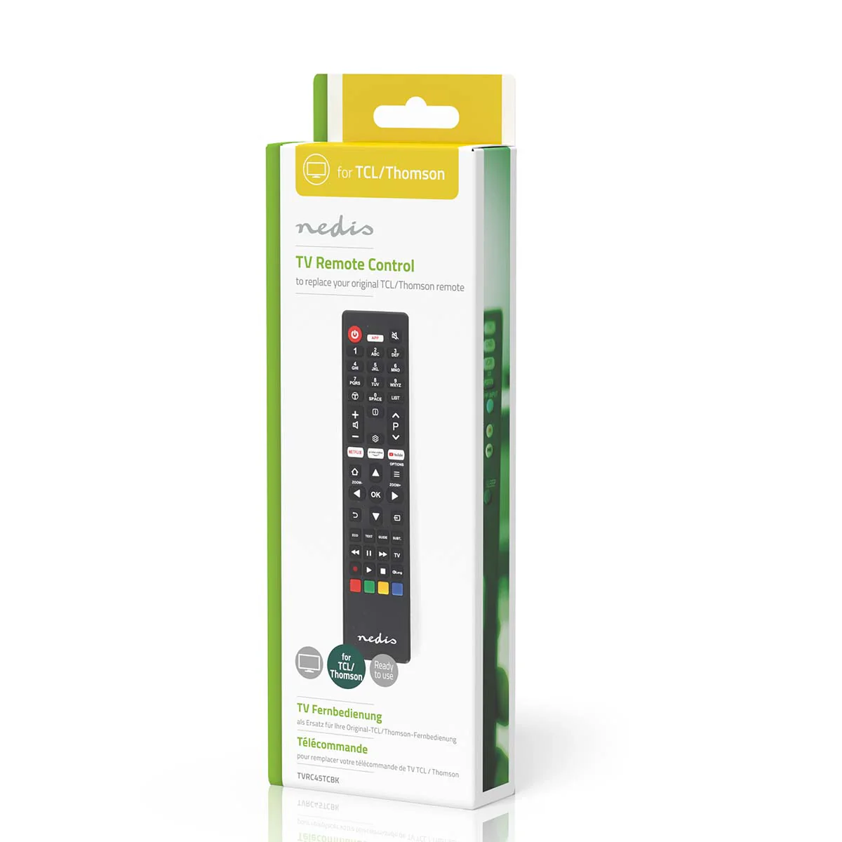 Vervangende Afstandsbediening Geschikt voor: TCL/Thomson - Voorgeprogrammeerd - 1 Apparaat - Image 3