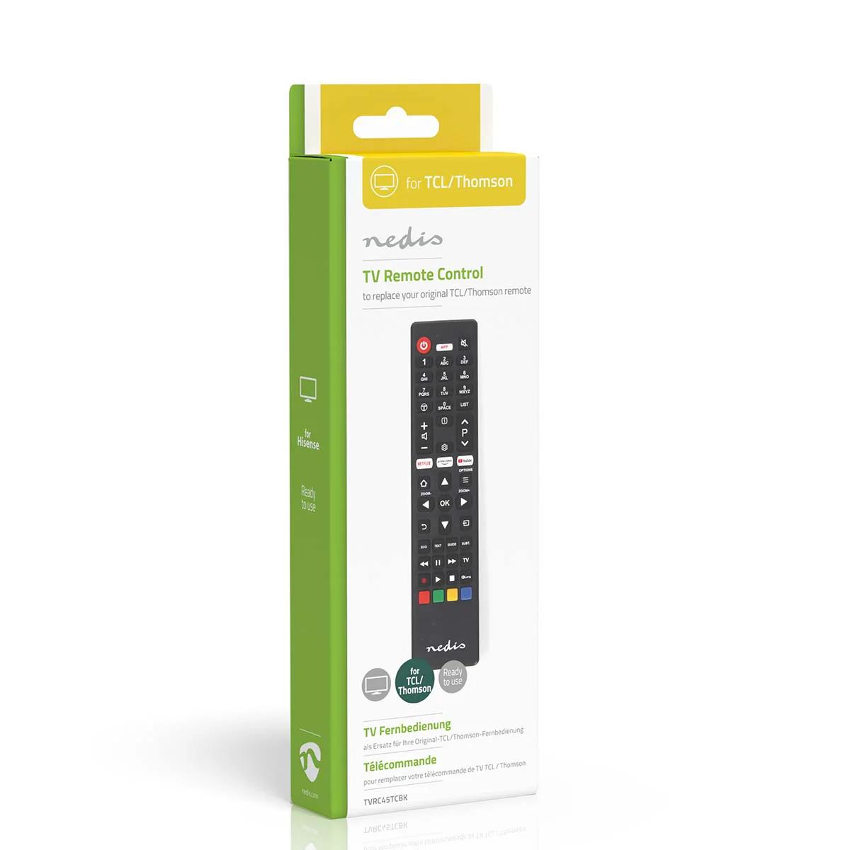Vervangende Afstandsbediening Geschikt voor: TCL/Thomson - Voorgeprogrammeerd - 1 Apparaat - Image 4
