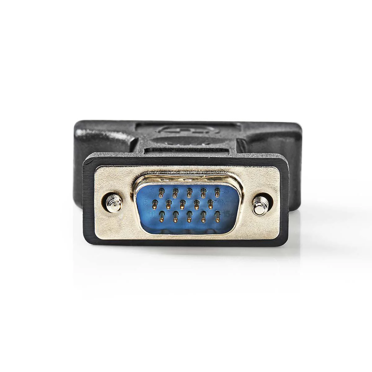 VGA-Adapter VGA Male - DVI-I 24+5-Pins Female - Vernikkeld - Image 3