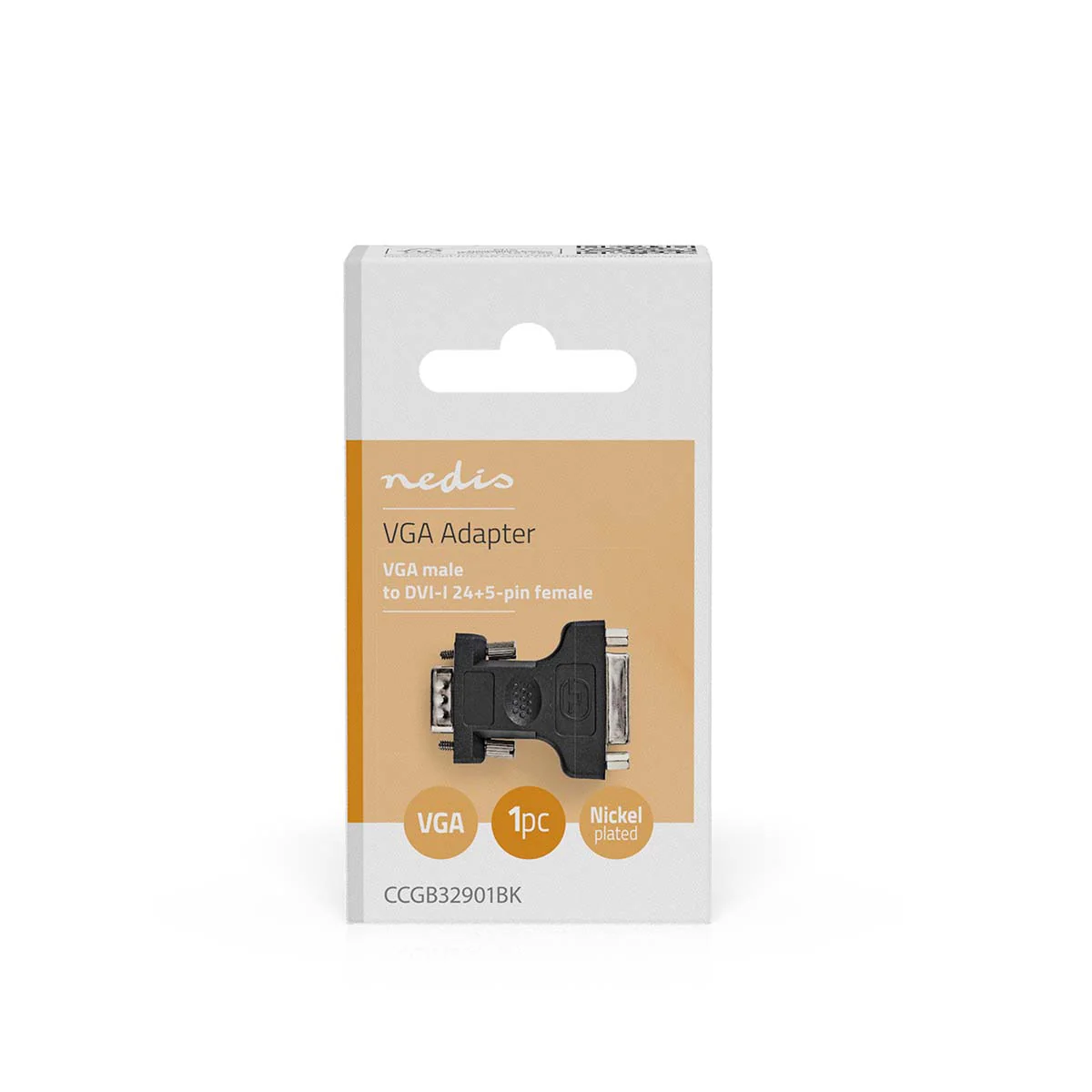 VGA-Adapter VGA Male - DVI-I 24+5-Pins Female - Vernikkeld - Image 4