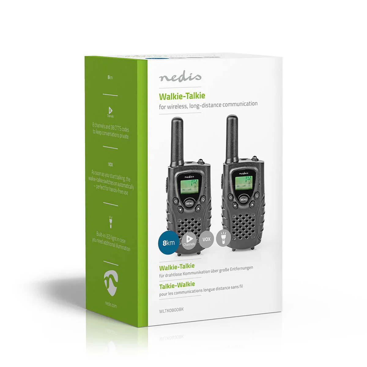 Walkie talkie Set 2 Handsets - 8000m - Aantal frequentiekanalen: 8 - Image 10
