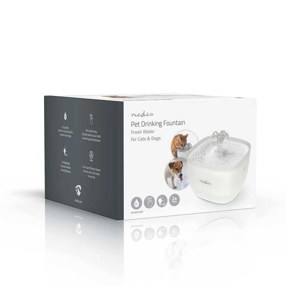 Drinkfontein voor kat en hond 2.0l - 40 dB - 1.50m - Image 17