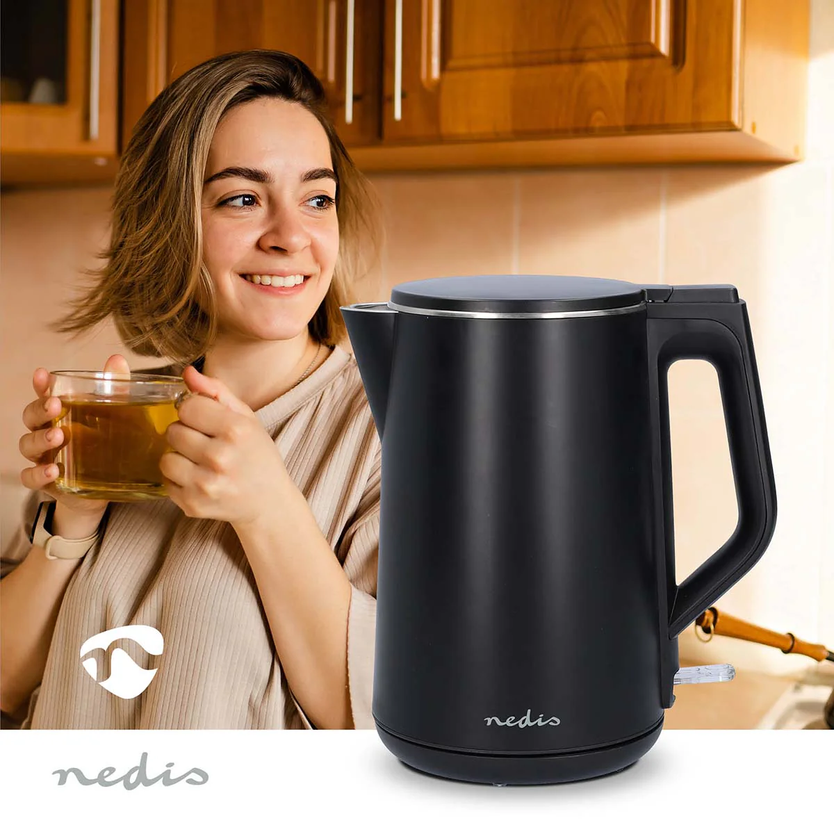 Waterkoker 1.5l - Kunststof - Zwart - Image 6