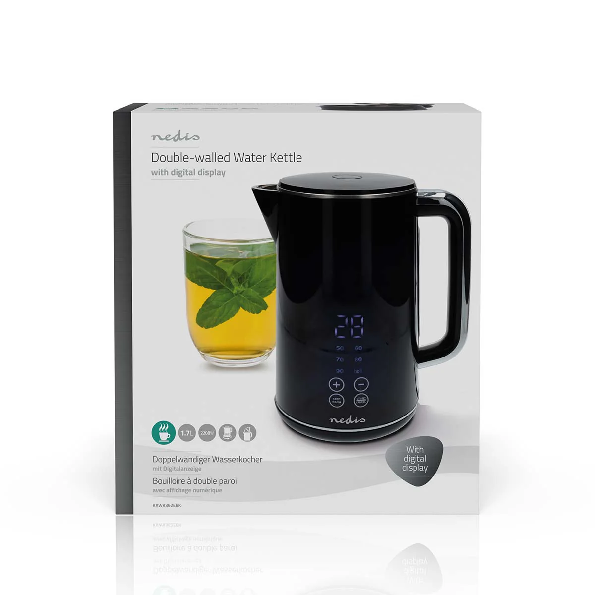 Waterkoker 1.7l - Kunststof - Zwart - Image 8