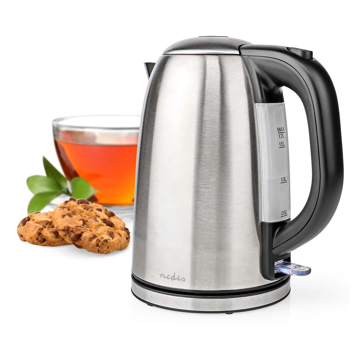 Waterkoker 1.7l - Roestvrij Staal - Zilver / Zwart - Image 14