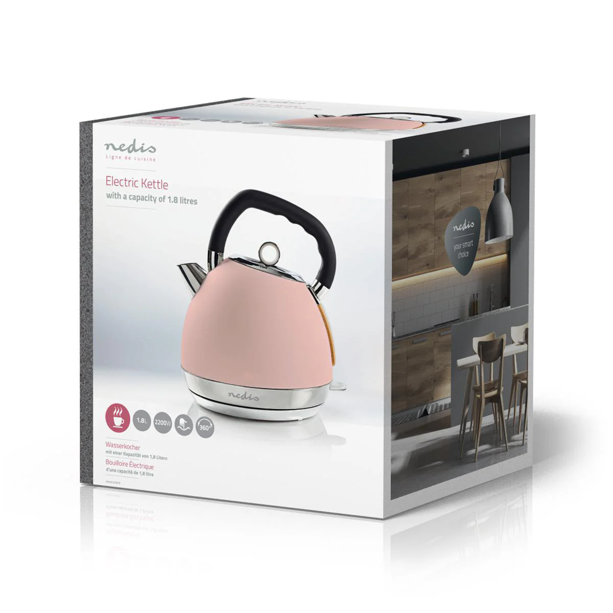Waterkoker 1.8l - Soft-Touch - 360 graden draaibaar - Image 7