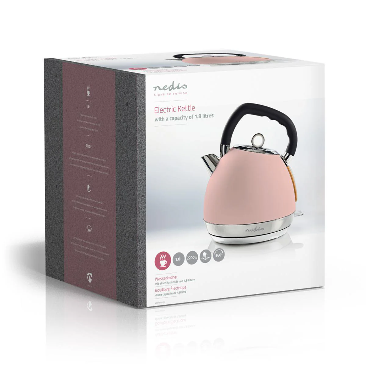 Waterkoker 1.8l - Soft-Touch - 360 graden draaibaar - Image 8