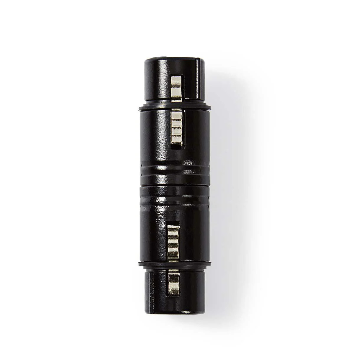 XLR-Adapter XLR 3-Pins Female - XLR 3-Pins Female - Vernikkeld