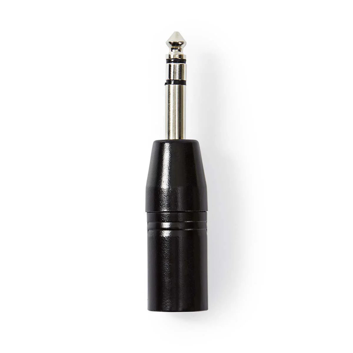 XLR-Adapter XLR 3-Pins Male - 6,35 mm Male - Vernikkeld