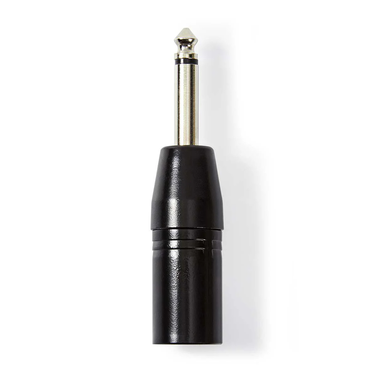 XLR-Adapter XLR 3-Pins Male - 6,35 mm Male - Vernikkeld