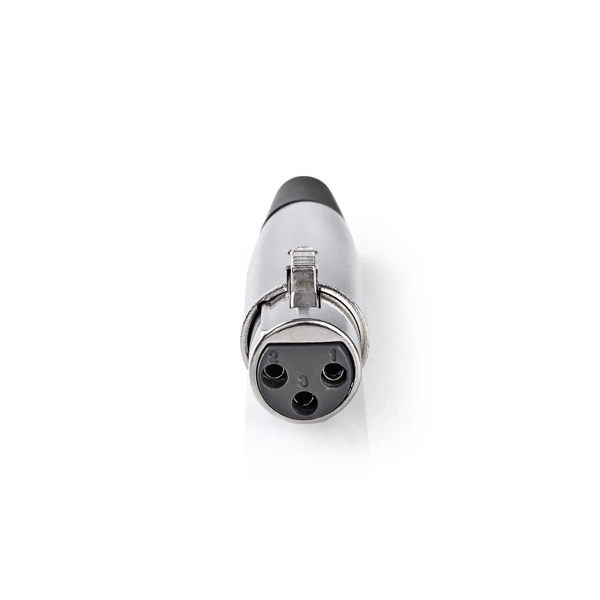 XLR-Connector Recht - Female - Vernikkeld - Image 3