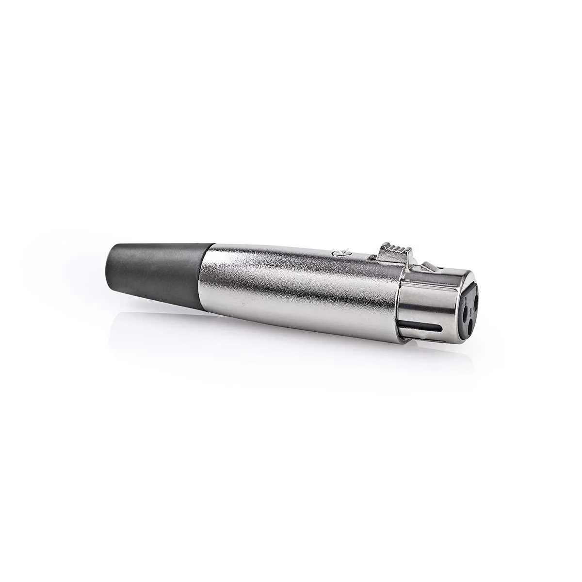 XLR-Connector Recht - Female - Vernikkeld - Image 5