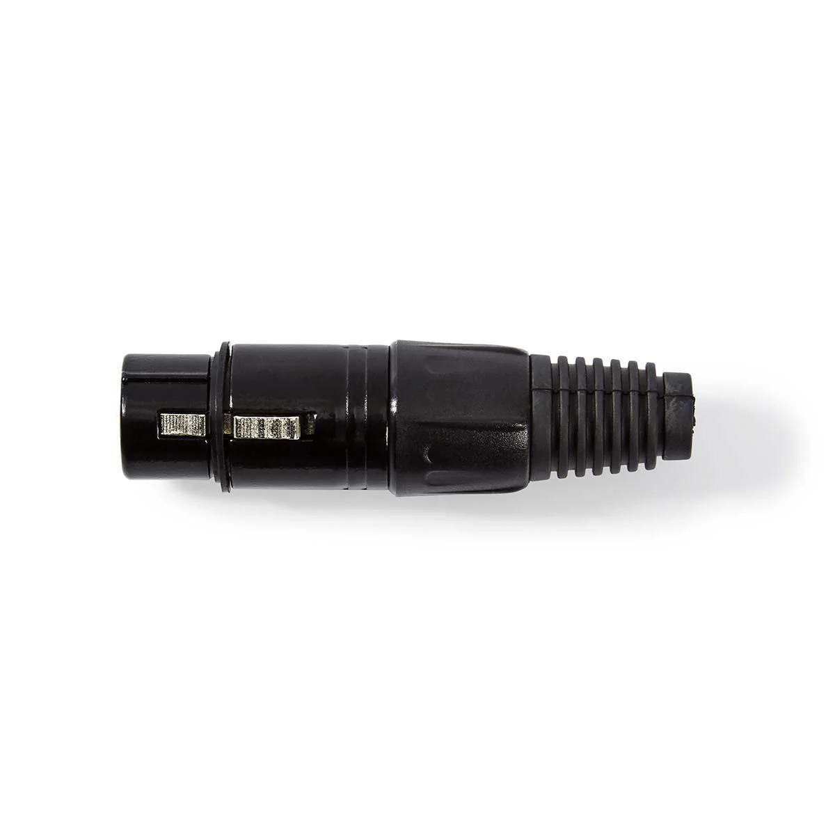 XLR-Connector Recht - Female - Vernikkeld - Image 3