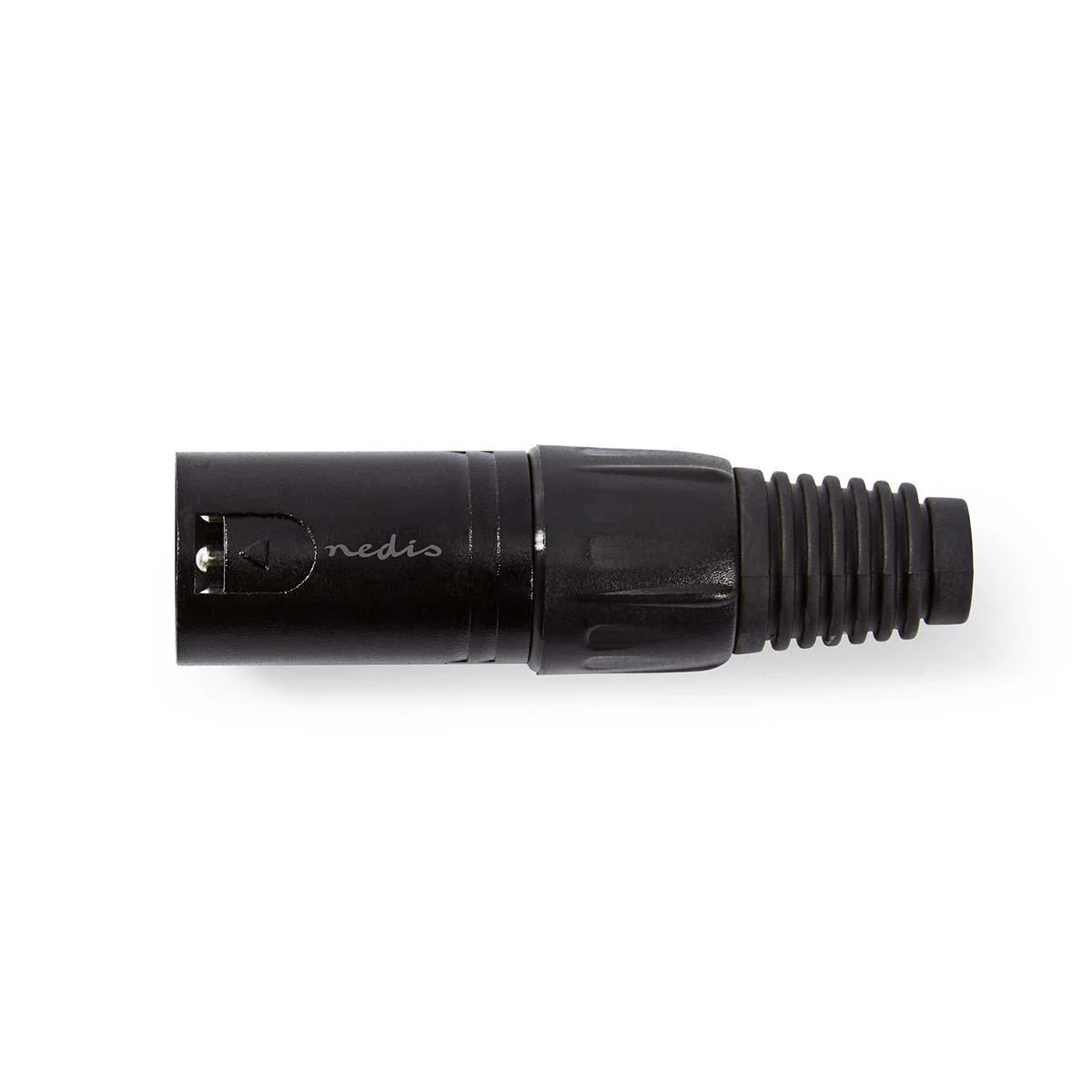 XLR-Connector Recht - Male - Vernikkeld - Image 3